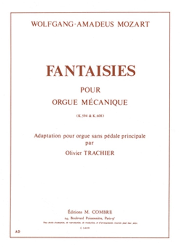 Fantaisies KV594 et KV608